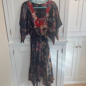 Vintage Mixed Pattern Dress
